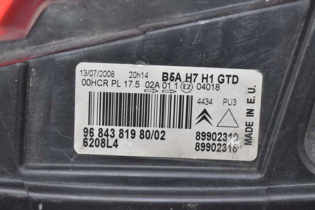 Frontscheinwerfer Citroën C4 I 9684381980 Links Scheinwerfer Headlight