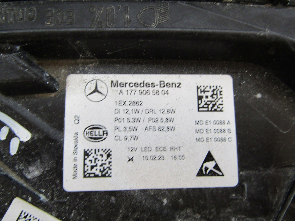Frontscheinwerfer Mercedes-Benz W177 A1779065804 LED Rechts Headlight SCH7484878710sr