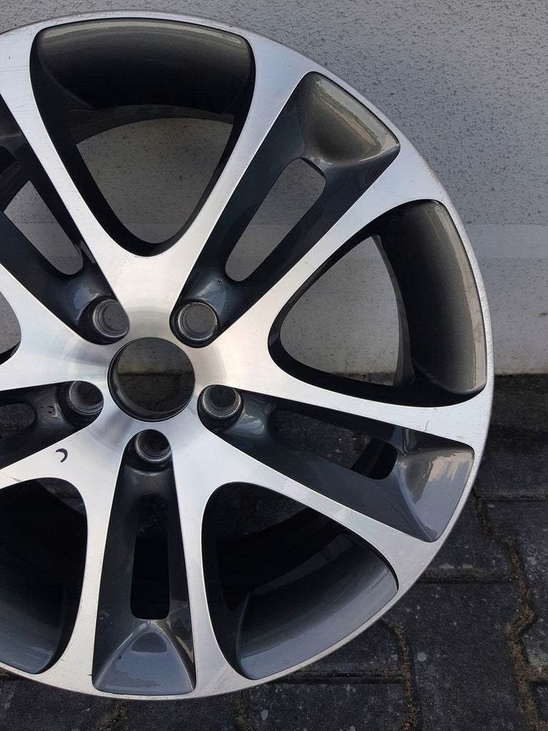 1x Alufelge 18 Zoll 7.5" 5x108 52ET Glanz Schwarz 30672919 Volvo Rim Wheel