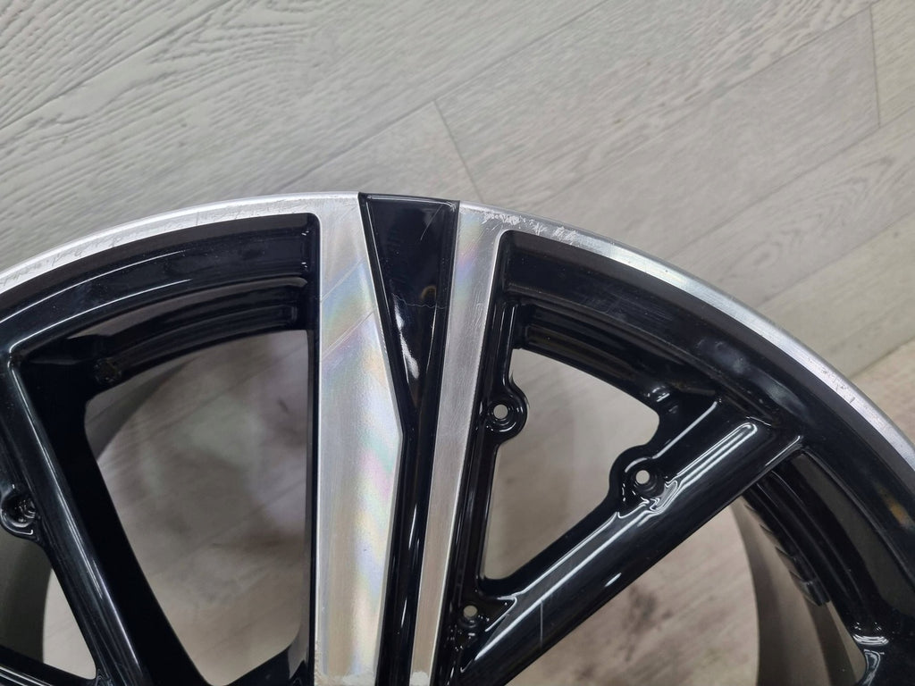 1x Alufelge 18 Zoll 8.0" 5x108 48ET Glanz Schwarz 9835058180 Peugeot 308