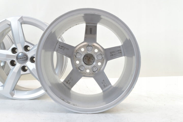 4x Alufelge 16 Zoll 6.5" 5x112 43ET Silber Audi Rim Wheel FEL2490160224gx