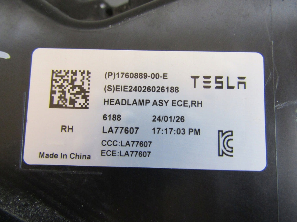 Frontscheinwerfer Tesla 3 1760889-00-E LED Rechts Scheinwerfer Headlight SCH5284685148jj