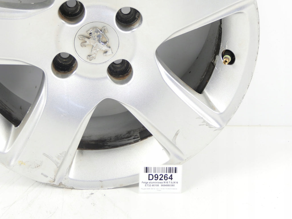 1x Alufelge 16 Zoll 7.0" 4x108 9684880380 Peugeot 3008 Rim Wheel FEL2715057731au