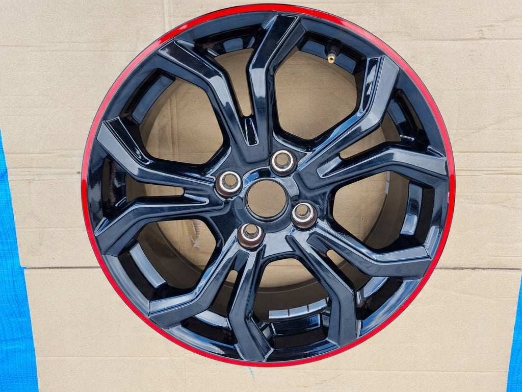 1x Alufelge 17 Zoll 7.0" 4x108 47 5ET Glanz Schwarz K1BJ-1007-E1A Ford Fiesta