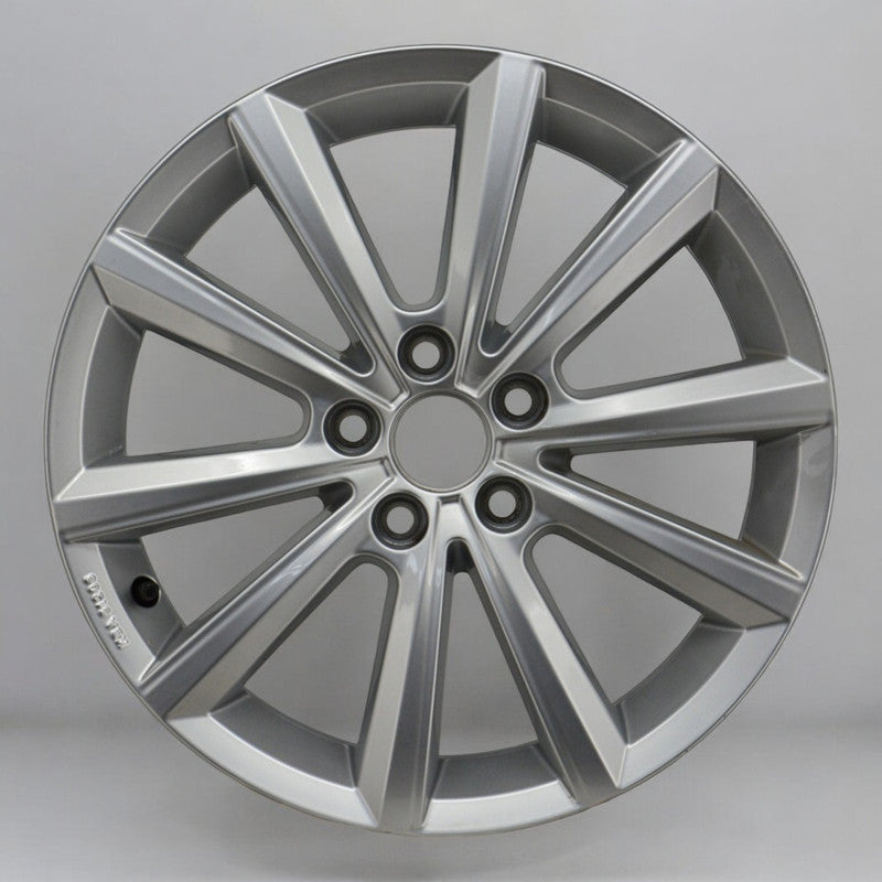 1x Alufelge 16 Zoll 6.0" 5x100 45ET Glanz Silber 2G0601025AF Vw Rim Wheel