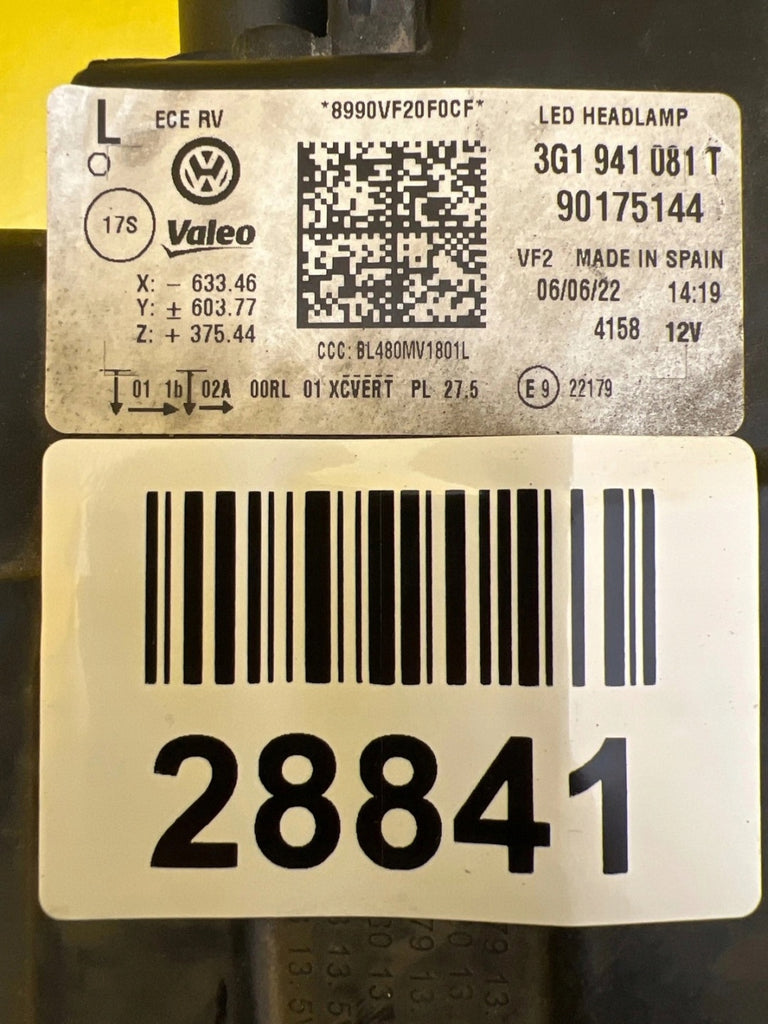 Frontscheinwerfer VW Passat B8 3G1941081T LED Links Scheinwerfer Headlight SCH7928633545uj