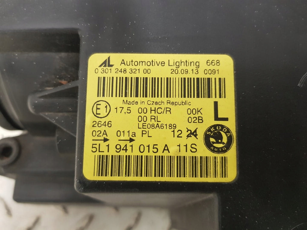 Frontscheinwerfer Skoda Yeti 5L1941015A Links Scheinwerfer Headlight