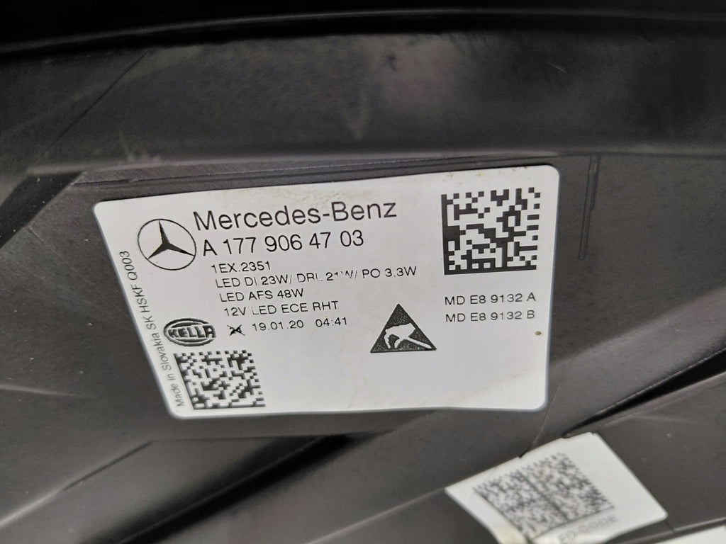 Frontscheinwerfer Mercedes-Benz W177 A1779064703 Full LED Links Headlight SCH3881536487sb