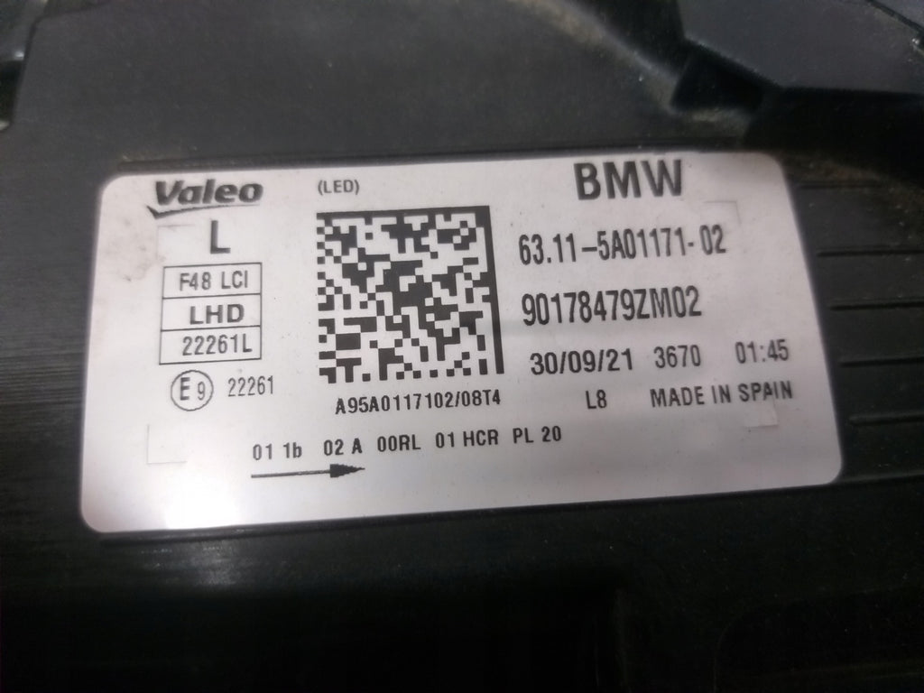 Frontscheinwerfer BMW X1 F48 5A01171-02 Full LED Links Scheinwerfer Headlight