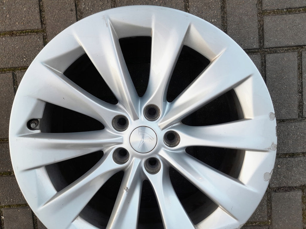 1x Alufelge 19 Zoll 8.0" 5x114.3 40ET Glanz 105933700B Tesla Model S Rim Wheel FEL8753336148lm