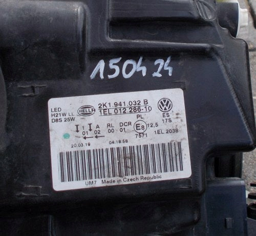 Frontscheinwerfer VW Caddy 2K1941032B Xenon Rechts Scheinwerfer Headlight SCH7791040464vi