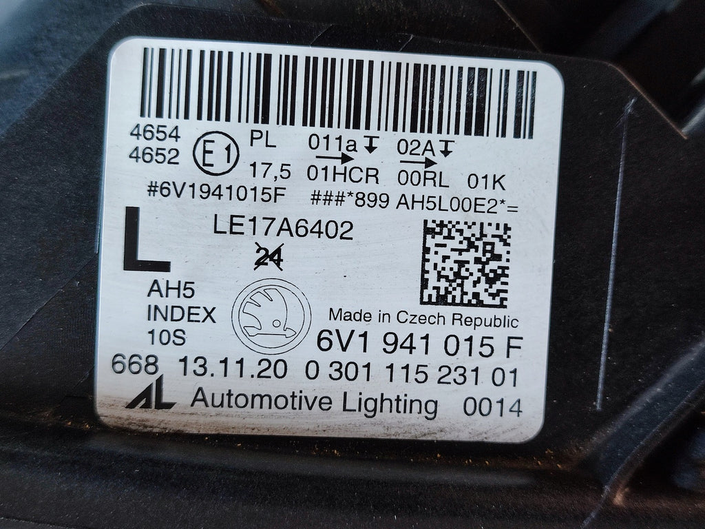 Frontscheinwerfer Skoda Fabia III 6V1941015F LED Links Scheinwerfer Headlight