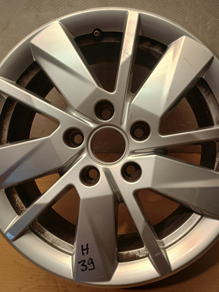 1x Alufelge 16 Zoll 6.5" 5x112 48ET Glanz Silber 2K7601025 VW Caddy I Rim Wheel FEL9439764671ci