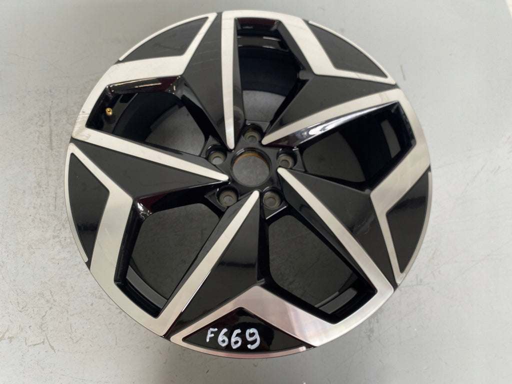 1x Alufelge 19 Zoll 7.5" 5x112 50ET Glanz Schwarz 10A601025H VW Rim Wheel FEL1936590278zf