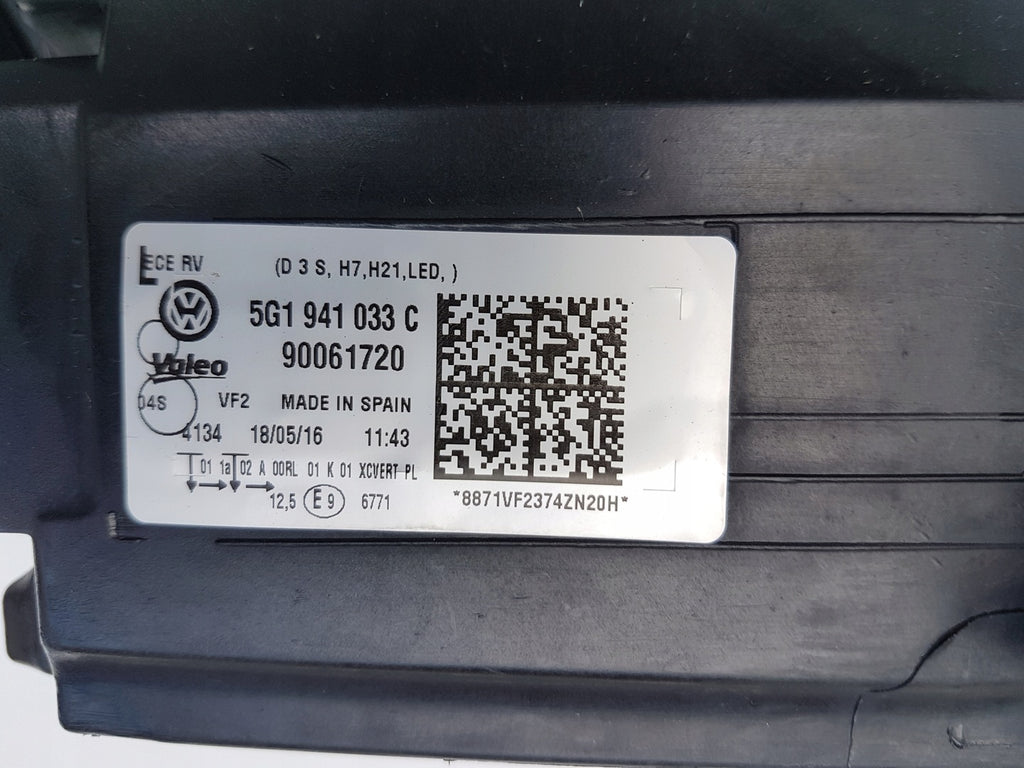 Frontscheinwerfer VW VII 5G1941033C LED Links Scheinwerfer Headlight