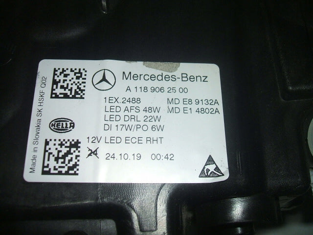 Frontscheinwerfer Mercedes-Benz Cla A1189062500 FULL LED Links Headlight