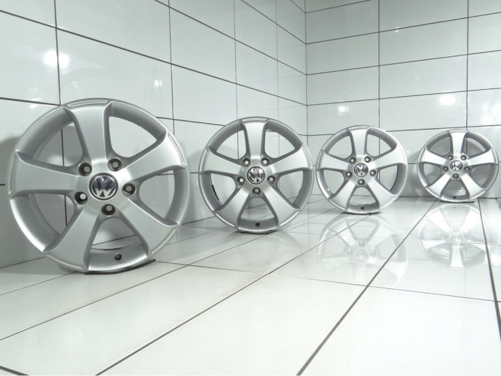 4x Alufelge 17 Zoll 7.5" 5x130 50ET Glanz Silber 7P0071497 VW Touareg Rim Wheel FEL4148173316pi