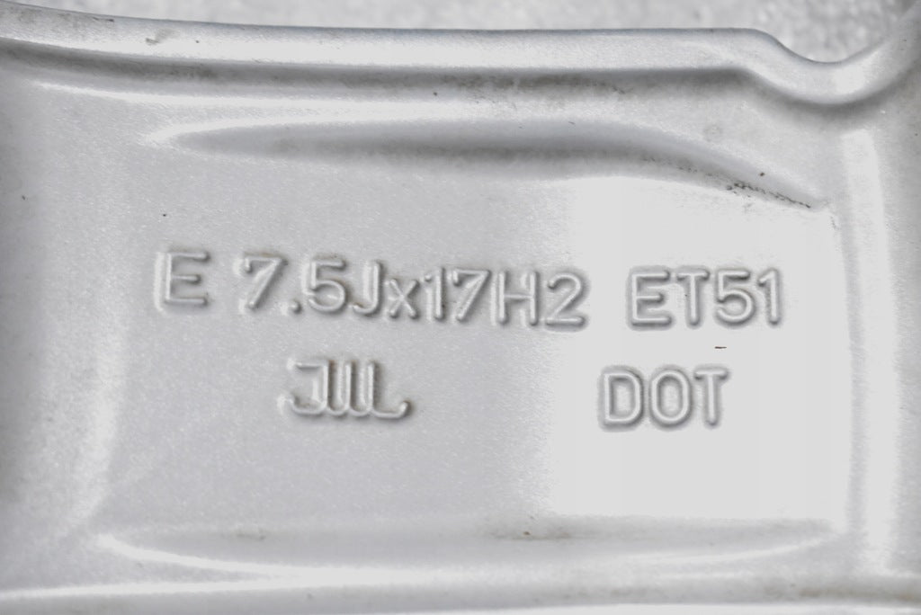 1x Alufelge 17 Zoll 7.5" 5x112 51ET Glanz Silber 8V0601025CT Audi A3 Rim Wheel FEL1283642452dl