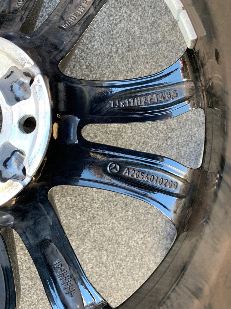 1x Alufelge 17 Zoll 7.0" 5x112 Glanz Graphit A2054010200 Mercedes-Benz W205 FEL5221012348sc
