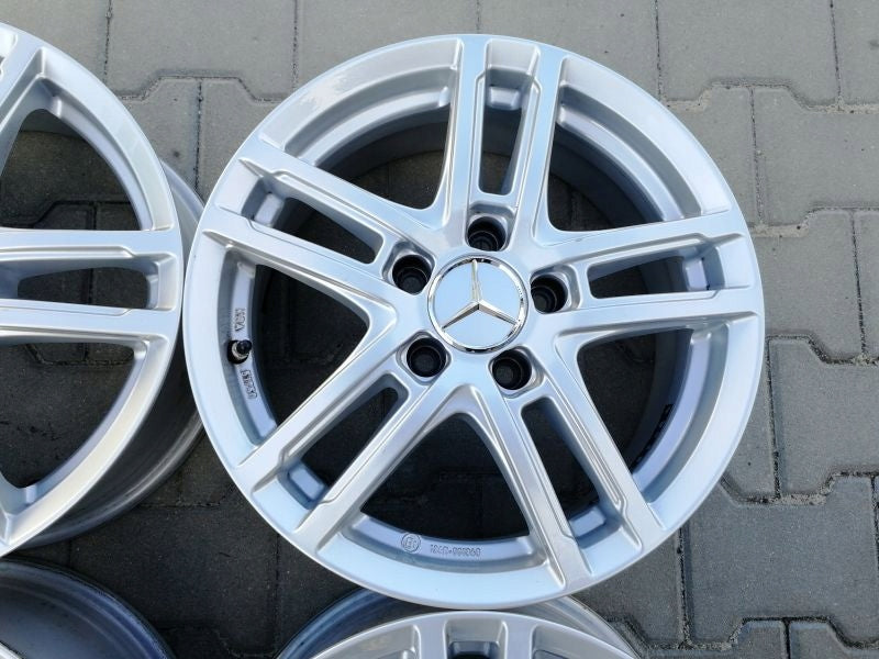 4x Alufelge 16 Zoll 6.5" 5x112 44ET TTZZ8SA44E Mercedes-Benz Cla Glc Clk Gle Cls FEL3720345134fg