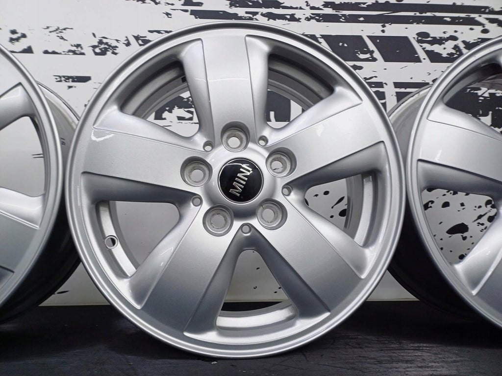 4x Alufelge 15 Zoll 5.5" 5x112 46ET Glanz Silber 6855101 Mini Rim Wheel FEL1001994297ax