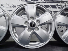 Load image into Gallery viewer, 4x Alufelge 15 Zoll 5.5" 5x112 46ET Glanz Silber 6855101 Mini Rim Wheel FEL1001994297ax