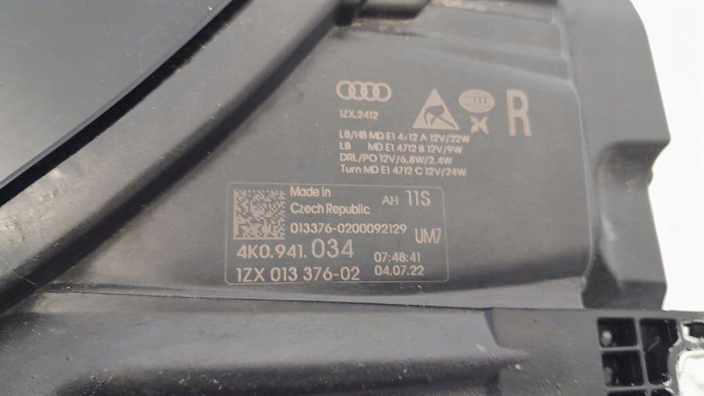 Frontscheinwerfer Audi A6 C8 6F1941007C LED Ein Stück (Rechts oder Links)