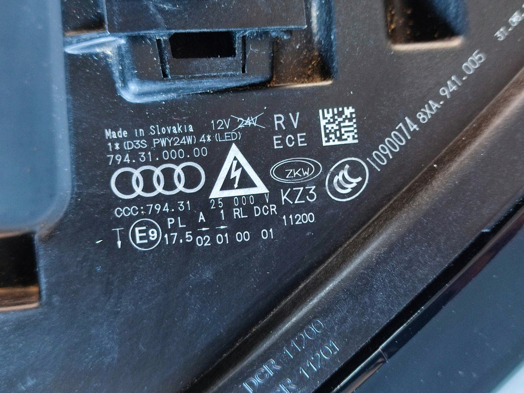 Frontscheinwerfer Audi A1 8xa 8XA941005 Xenon Links Scheinwerfer Headlight