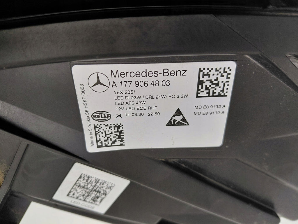 Frontscheinwerfer Mercedes-Benz W177 A1779064803 Full LED Ein Satz Headlight SCH5348376637ad
