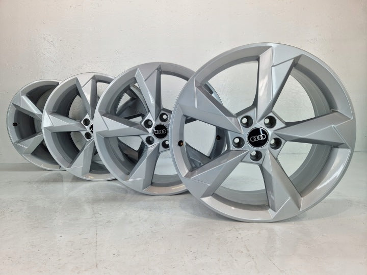 4x Alufelge 19 Zoll 7.0" 5x112 43ET Glanz Silber Audi Rim Wheel FEL6177486570dv