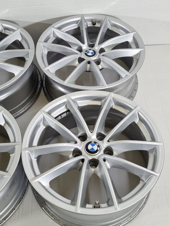 4x Alufelge 17 Zoll 7.5" 5x112 27ET Glanz Silber 6868217 BMW G30 Rim Wheel FEL1981362347er