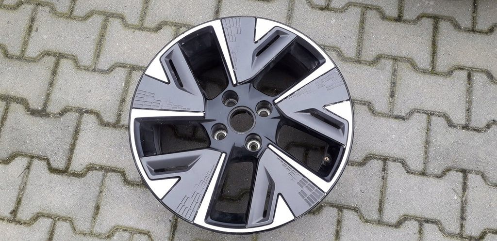 1x Alufelge 17 Zoll 7.0" 4x108 32ET Glanz Schwarz 93484567 Opel Corsa F