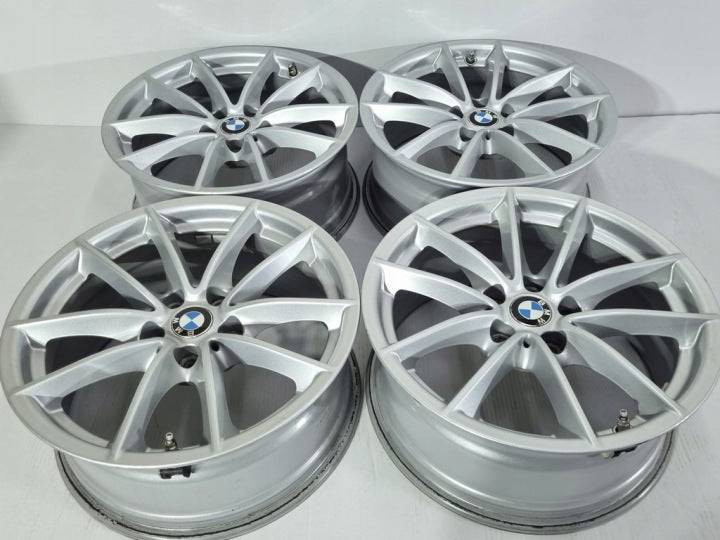 4x Alufelge 17 Zoll 7.5" 5x112 27ET Glanz Silber BMW Rim Wheel FEL7337409655ej