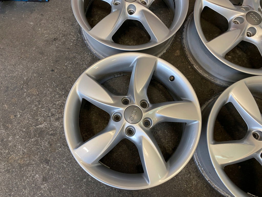 4x Alufelge 17 Zoll 6.0" 5x112 48ET Glanz Silber 8V0071497 Audi Rim Wheel FEL7021505375jc