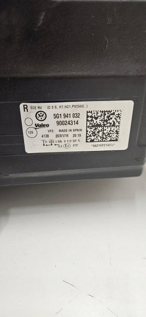 Frontscheinwerfer VW Golf VII 5g1 5G1941032 Xenon Ein Stück (Rechts oder Links) SCH7757617271fu