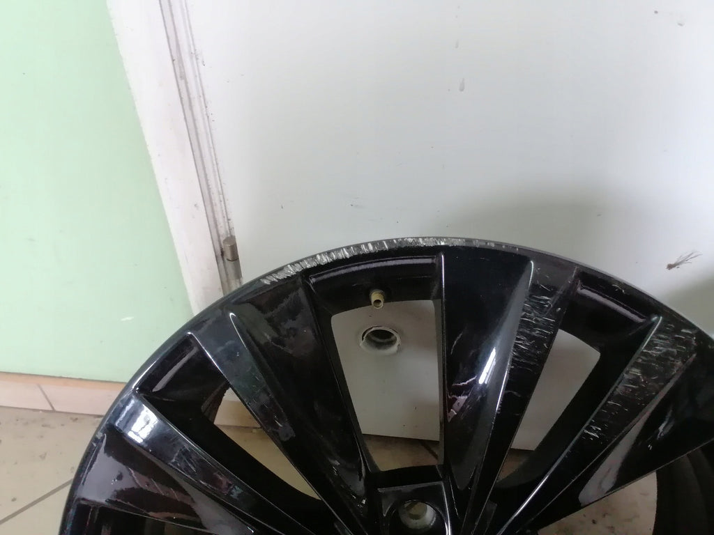 1x Alufelge 17 Zoll 7.5" 5x112 49ET Schwarz 3T0601025HD Skoda Superb Rim Wheel