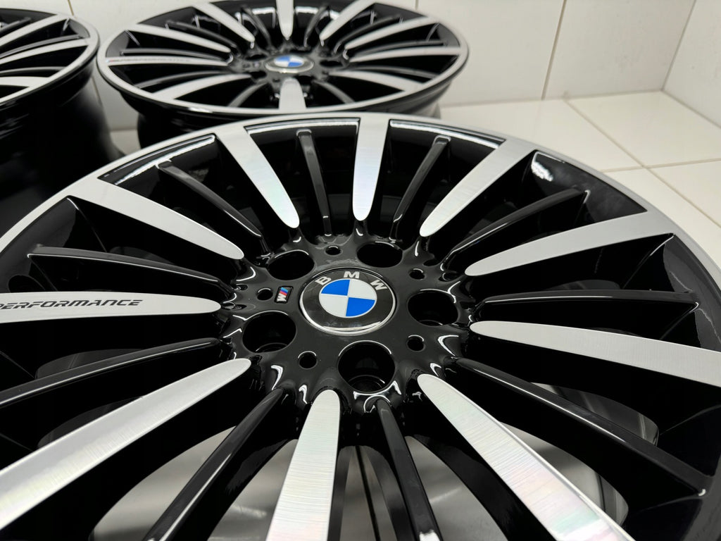 4x Alufelge 18 Zoll 8.0" 5x120 34ET Glanz Silber BMW F30 E90 Rim Wheel FEL2195966726mp