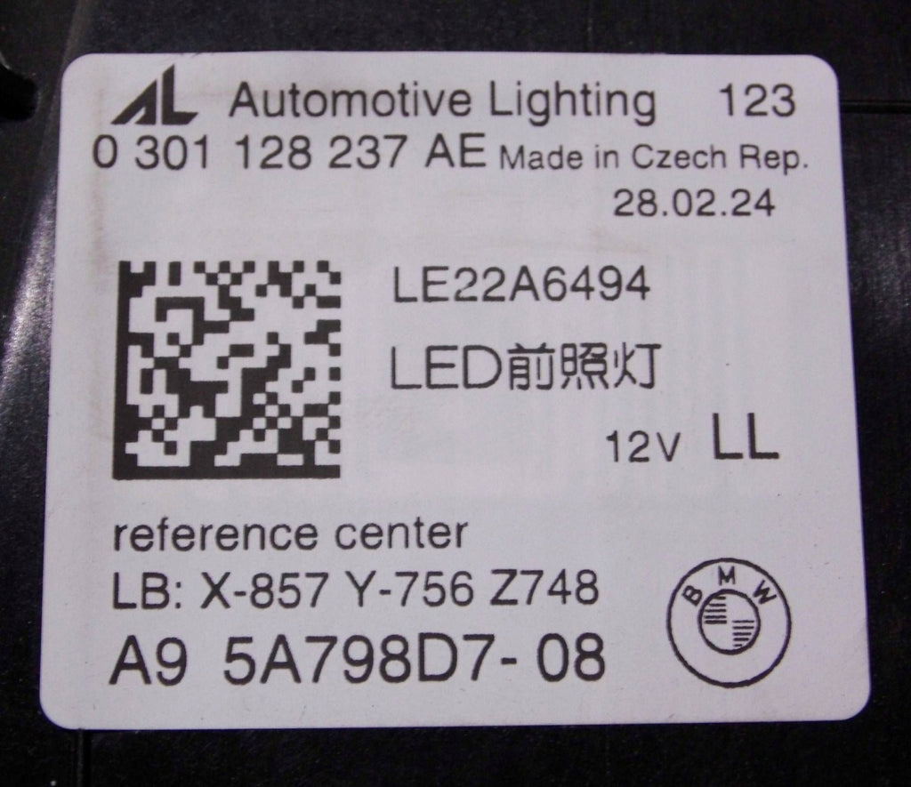 Frontscheinwerfer BMW 5 5A798D708 Links Scheinwerfer Headlight SCH3983612964fs