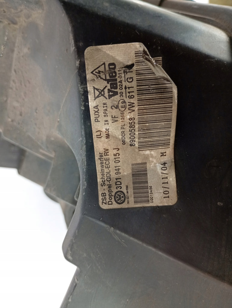 Frontscheinwerfer VW Phaeton 3D1941015J Links Scheinwerfer Headlight