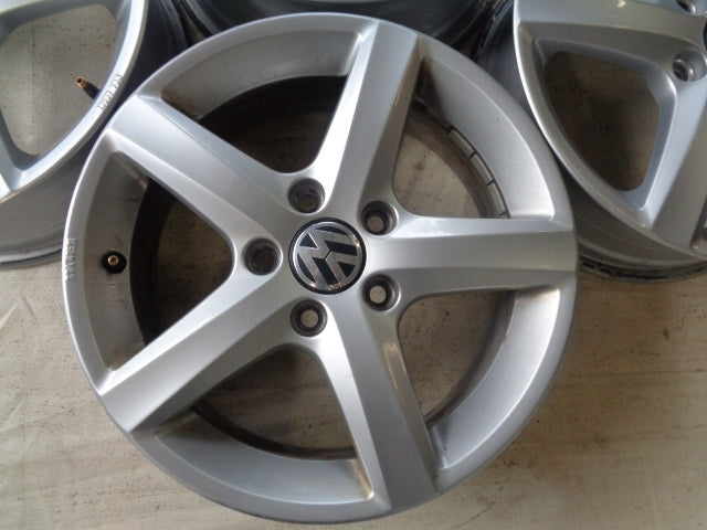 4x Alufelge 16 Zoll 6.0" 5x112 48ET Glanz Silber 5G0071496 Skoda Golf VII Touran FEL2392690232fo