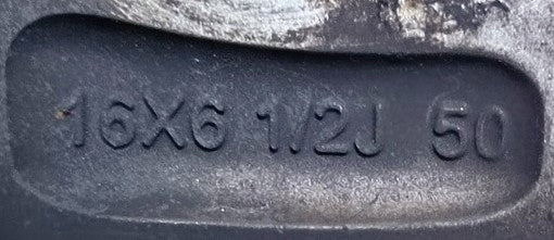 1x Alufelge 16 Zoll 6.5" 5x114.3 50ET 13122024 Mazda Rim Wheel FEL5080329022ez