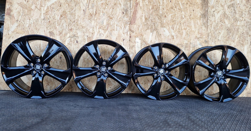 4x Alufelge 19 Zoll 8.0" 5x112 49ET Matt Schwarz 5FA601025F Seat I Rim Wheel FEL1221395260ao
