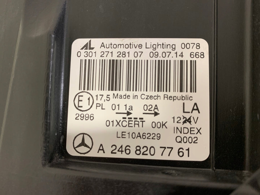Frontscheinwerfer Mercedes-Benz W246 A2468207761 Xenon Links Headlight SCH9680782691kj