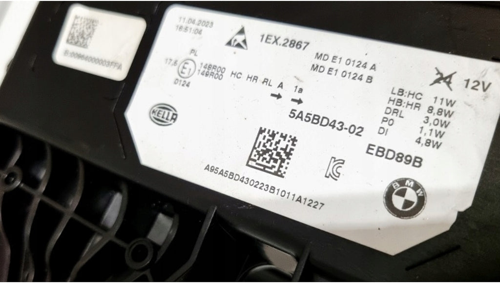 Frontscheinwerfer BMW 4A27811-01 Full LED Links Scheinwerfer Headlight SCH8880862319yz