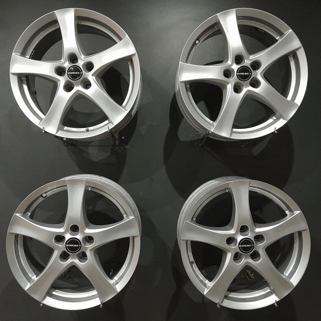 4x Alufelge 17 Zoll 7.0" 5x112 48ET Silber Seat Leon Golf VII II I Rim Wheel FEL4244174366oy