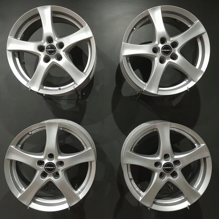 4x Alufelge 17 Zoll 7.0" 5x112 48ET Silber Seat Leon Golf VII II I Rim Wheel FEL4244174366oy