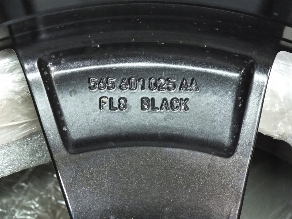 1x Alufelge 17 Zoll 6.5" 5x112 38ET Glanz Schwarz 565601025 Skoda Rim Wheel