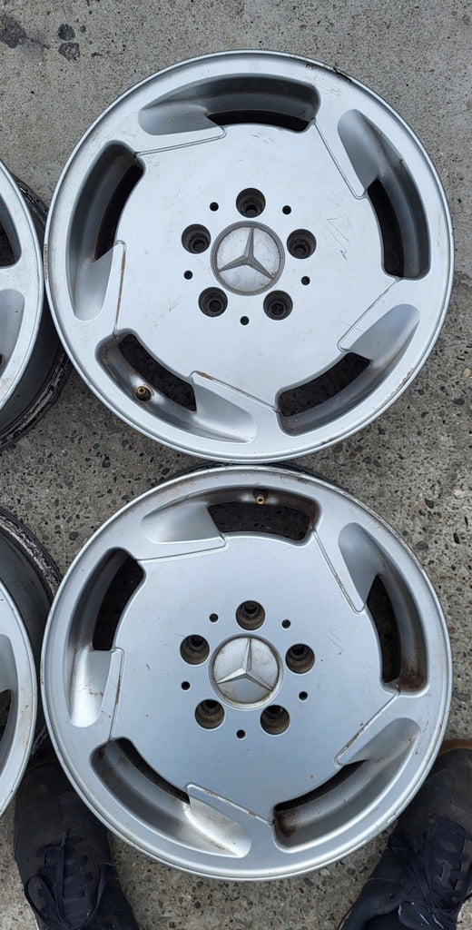 4x Alufelge 15 Zoll 6.5" 5x112 Mercedes-Benz Rim Wheel FEL1790625085ob