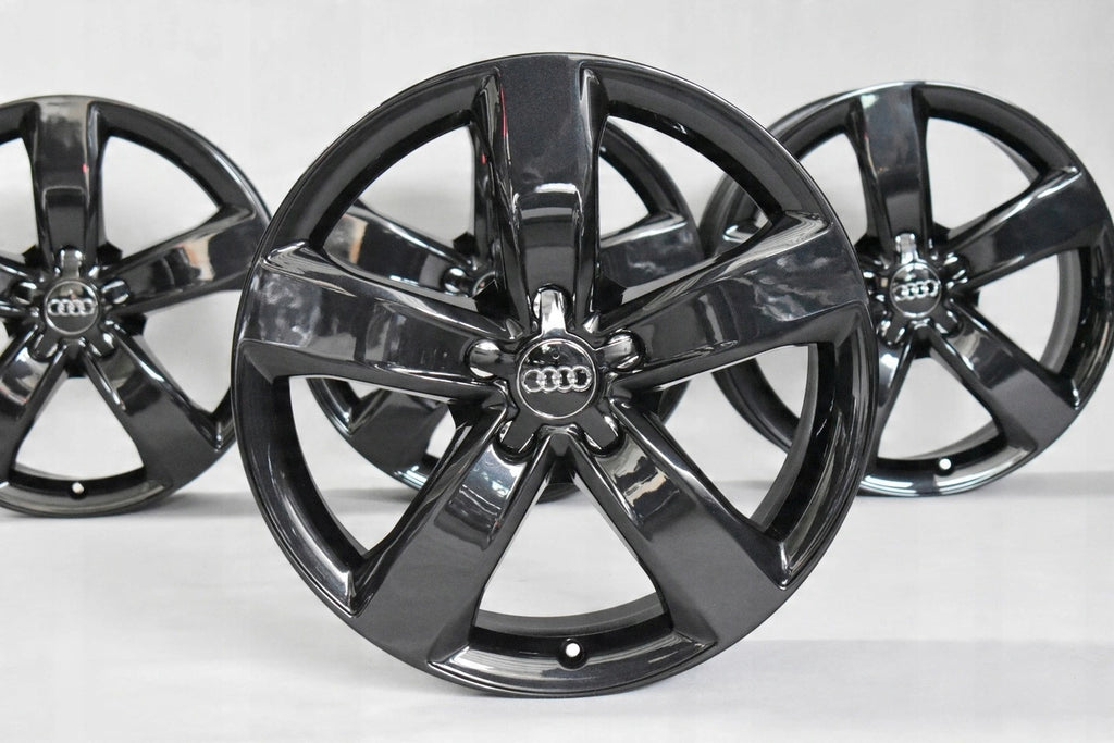 4x Alufelge 18 Zoll 7.5" 5x112 37ET Glanz Schwarz 4G0601025M Audi A6 C7