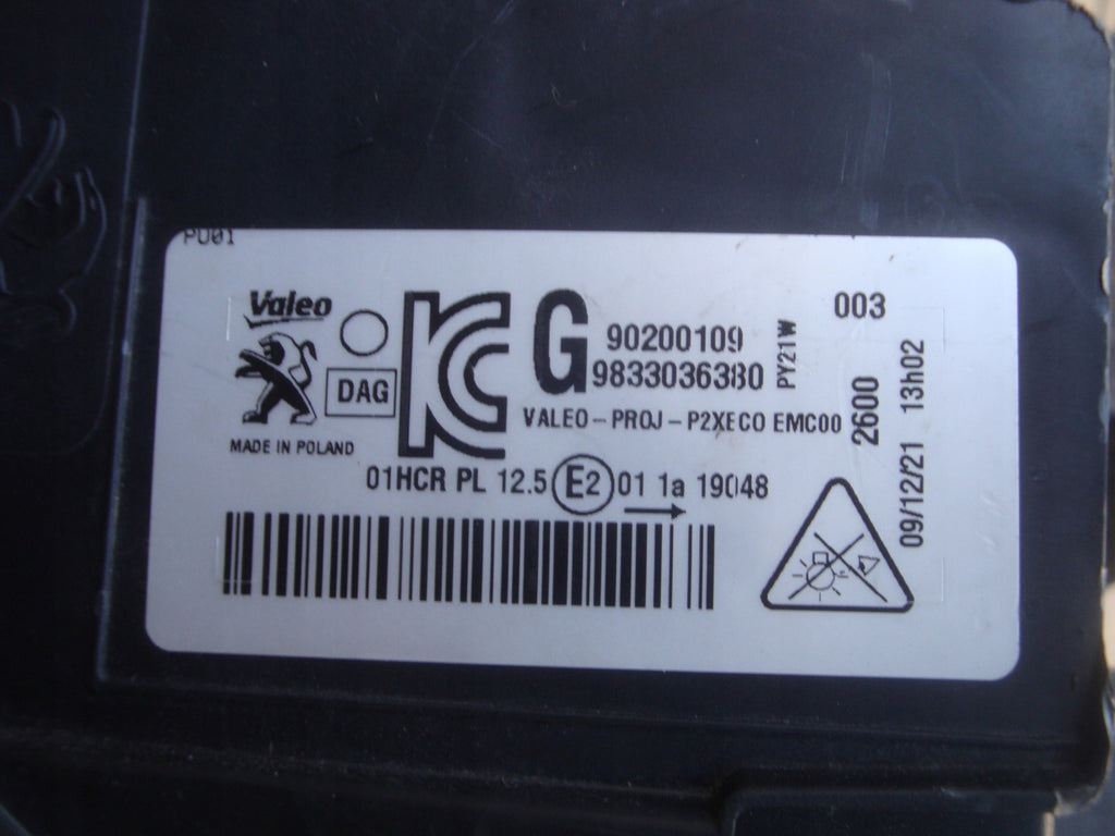 Frontscheinwerfer Peugeot 208 90200109 LED Links Scheinwerfer Headlight